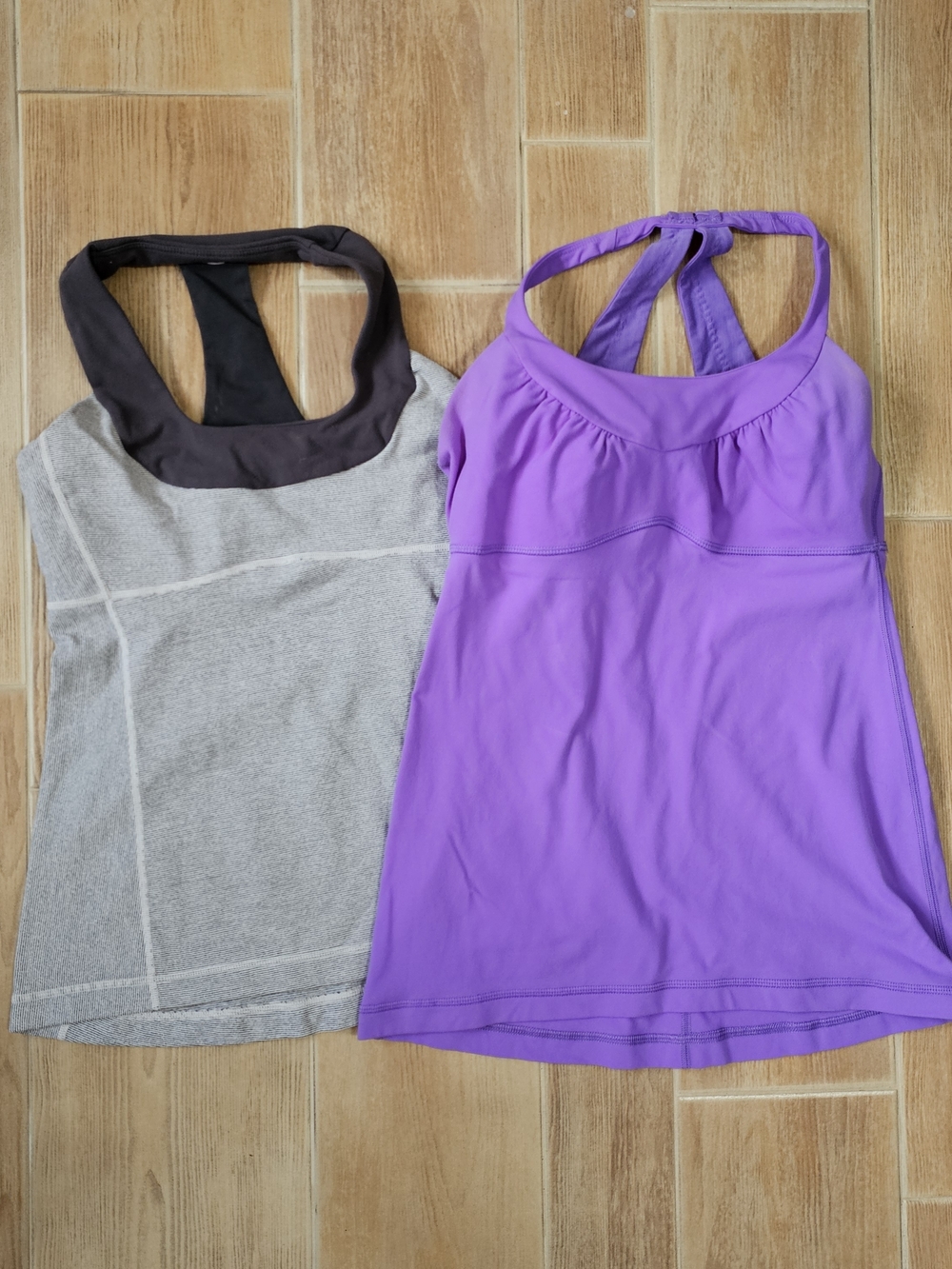 Lululemon Athletica Racerback Tank Tops with Built-In Bra (Lot of 2) Size Small
